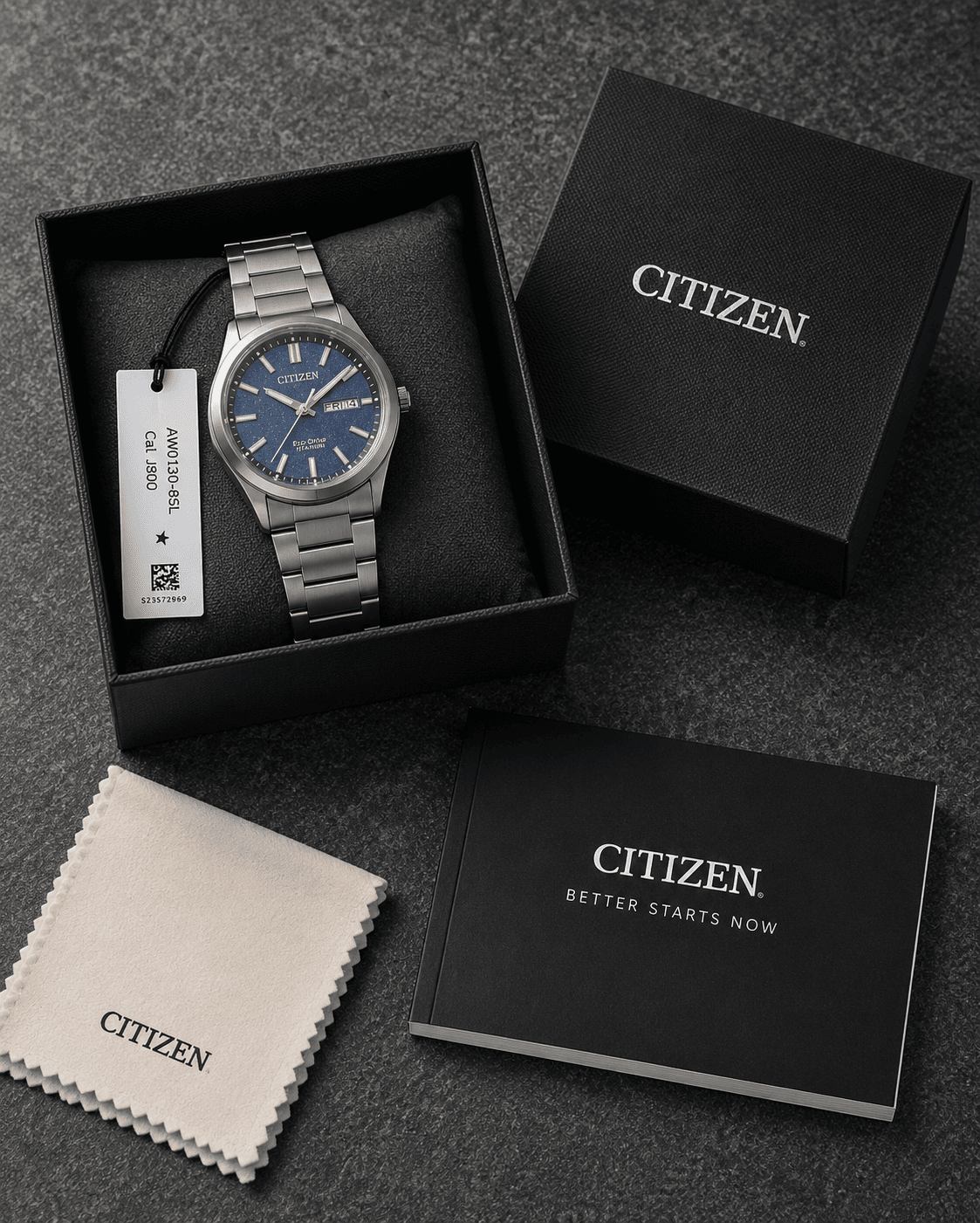 Citizen Zenshin Eco-Drive Titânio Azul — imagem 2
