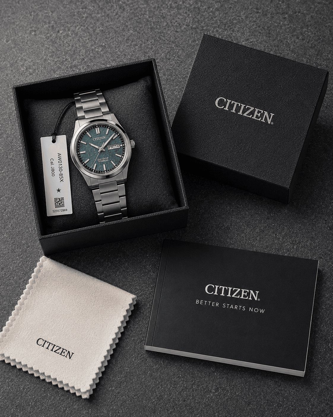 Citizen Zenshin Eco-Drive Titânio Teal — imagem 2